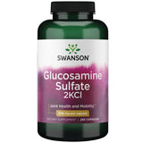 Swanson glucosamina sulfato 2KCl, cápsulas de 500 mg, apoyo a la movilidad diaria.