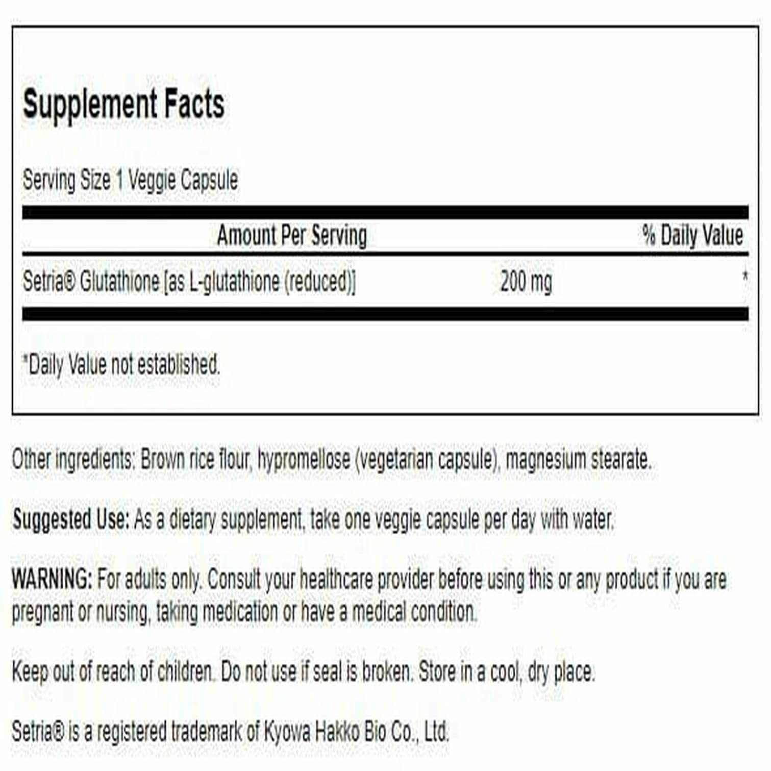 Capsulas Swanson Glutatión 200 mg, interior visible, potencia antioxidante.