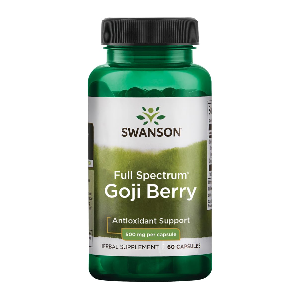 Swanson Goji Berry Wolfberry capsulas, apoyo a la vision y bienestar ocular
