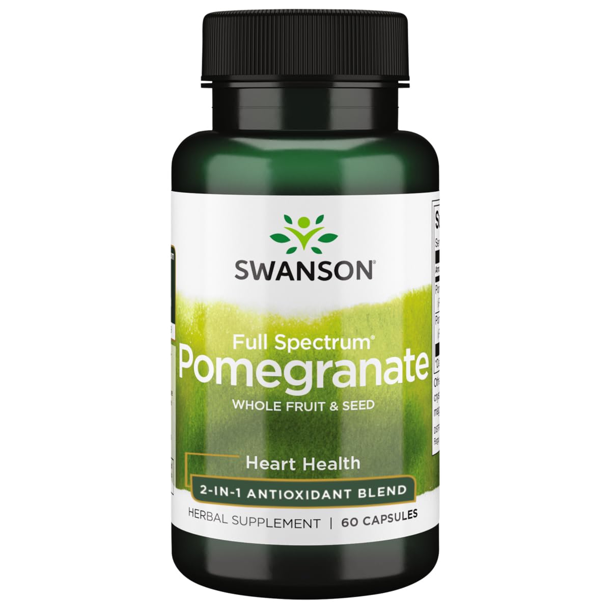 Swanson Granada: fruta entera y semilla en cápsulas para antioxidantes y bienestar diario