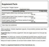 Envase práctico de Swanson Greens Energy Blend para consumo diario