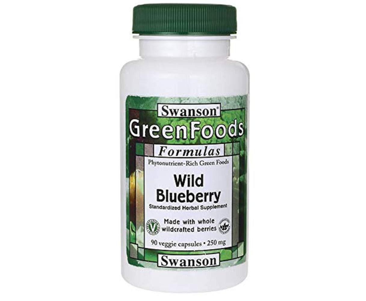 Swanson GRN Arándano Silvestre en botella, antioxidantes naturales para apoyar la dieta.