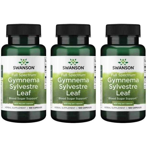 Swanson Gymnema Sylvestre cápsulas de 100, para apoyo a hábitos alimentarios.