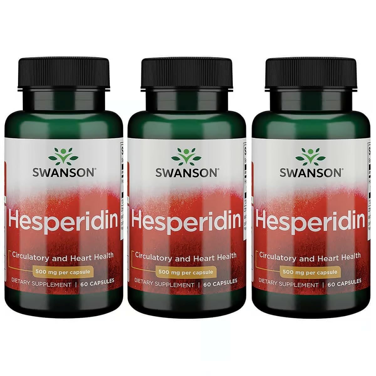 Swanson Hesperidina cápsulas en frasco: apoyo antioxidante diario.
