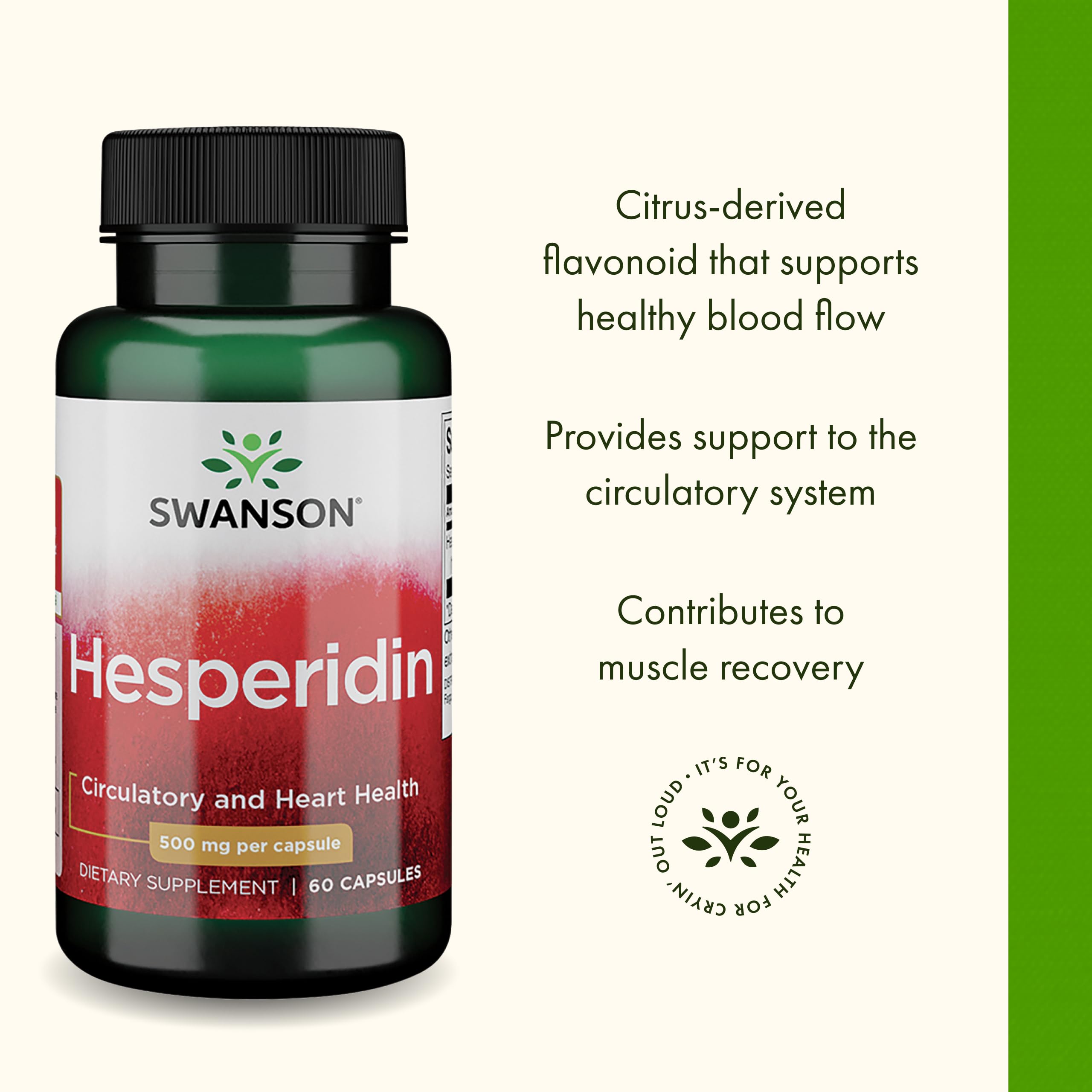 Swanson hesperidina datos nutricionales: sin gluten y sin transgénicos.