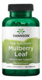 Swanson Hojas de Morera: cápsulas de 500 mg para uso diario y apoyo antioxidante.