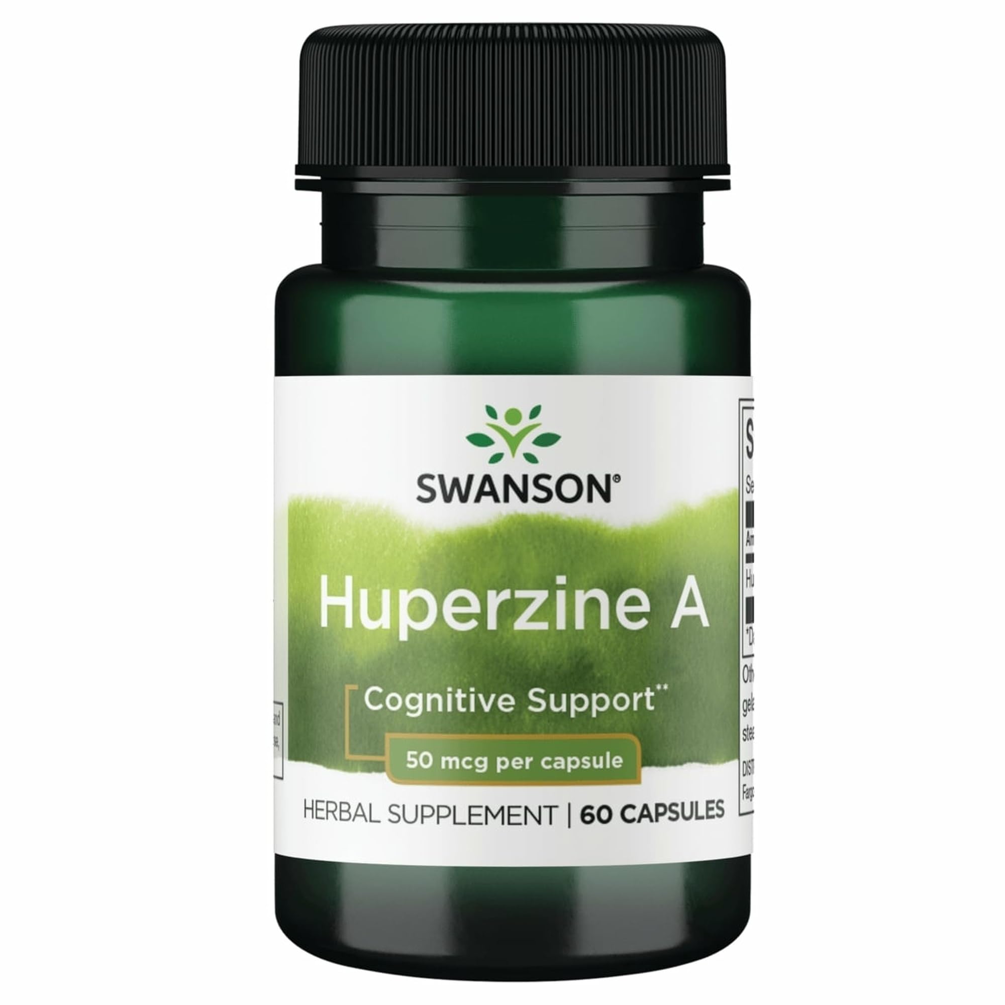 Swanson Huperzine A botella frente para reconocer la marca