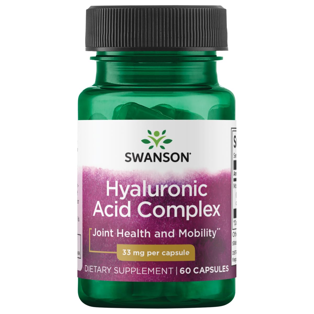 Swanson Hyal-Joint frasco de cápsulas para apoyar movilidad articular