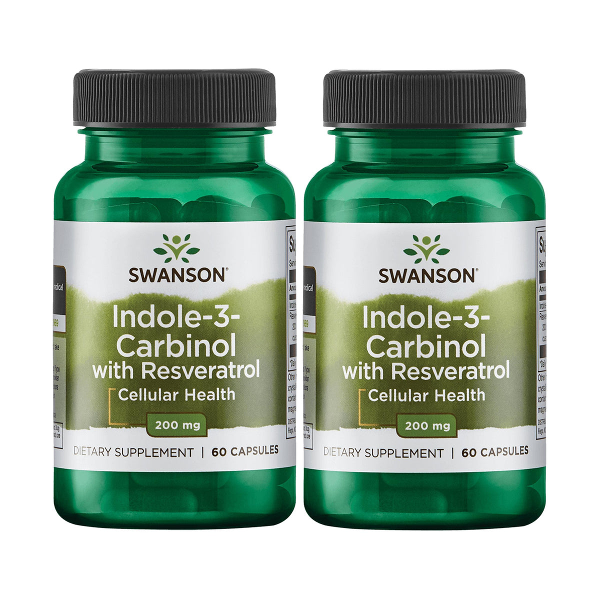 Swanson Indole-3-Carbinol con Resveratrol: cápsulas de 200 mg para uso diario