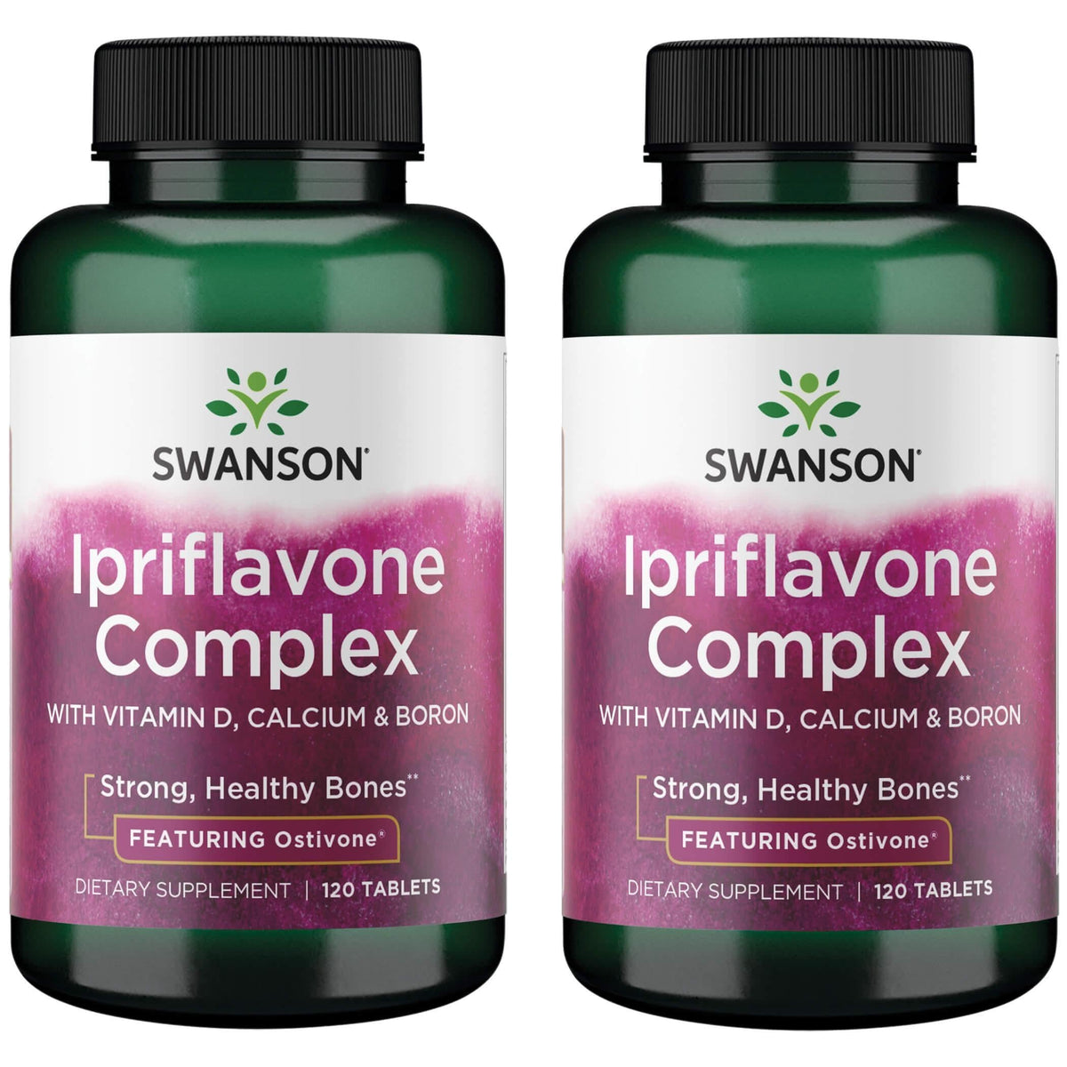Swanson Ipriflavone Ostivone, tabletas en envase, apoyo a la salud ósea.