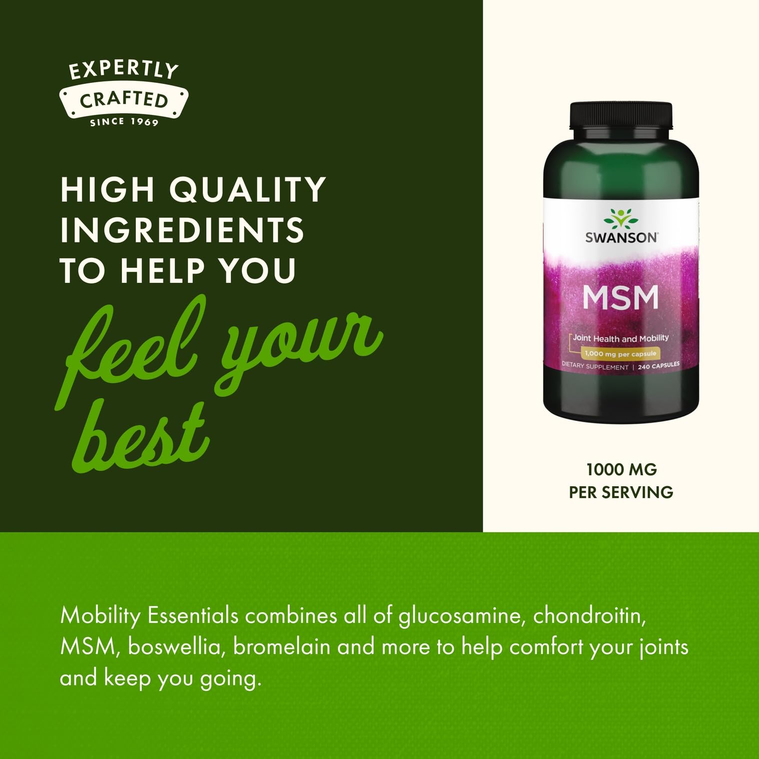 675 mg por cápsula para una formulación natural y equilibrada.