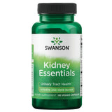 Swanson Kidney Essentials 60 Veg Caps, frasco frontal, soporte para funciones urinarias saludables.