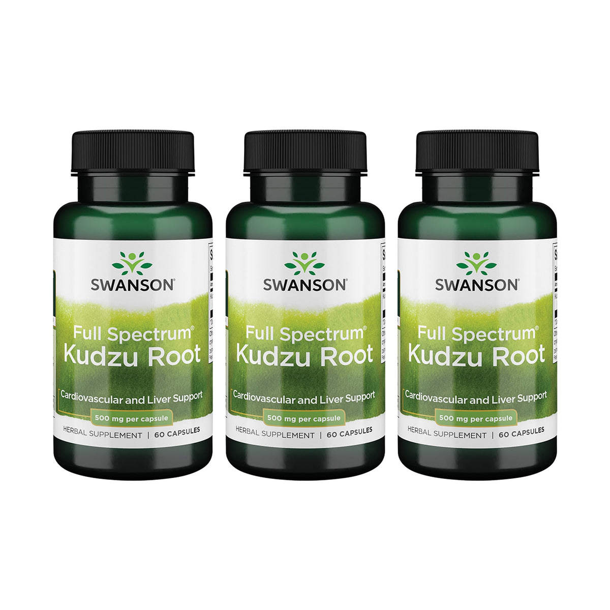 Swanson Kudzu raíz en bote, ideal para apoyar la salud general dentro de una rutina.