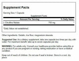 Swanson L-Citrulline Malate dosificación diaria para apoyo energético.