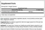 Etiqueta frontal de Swanson L-ornitina en envase vegetariano.