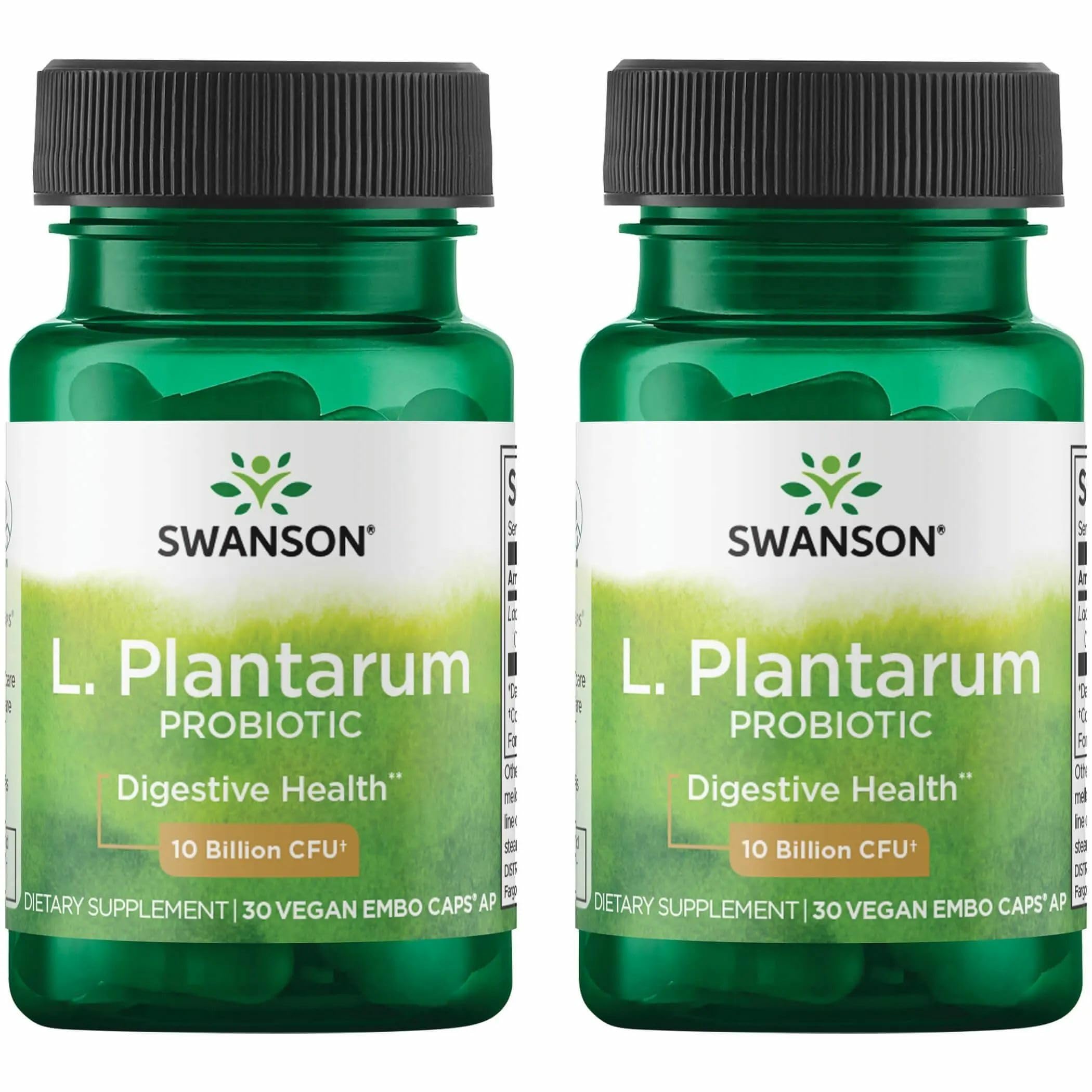 Swanson L. Plantarum: botella de cápsulas para soporte digestivo suave.