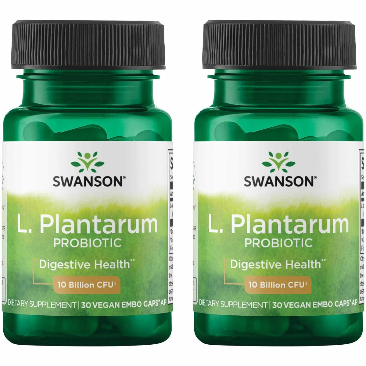 Swanson L. Plantarum: botella de cápsulas para soporte digestivo suave.