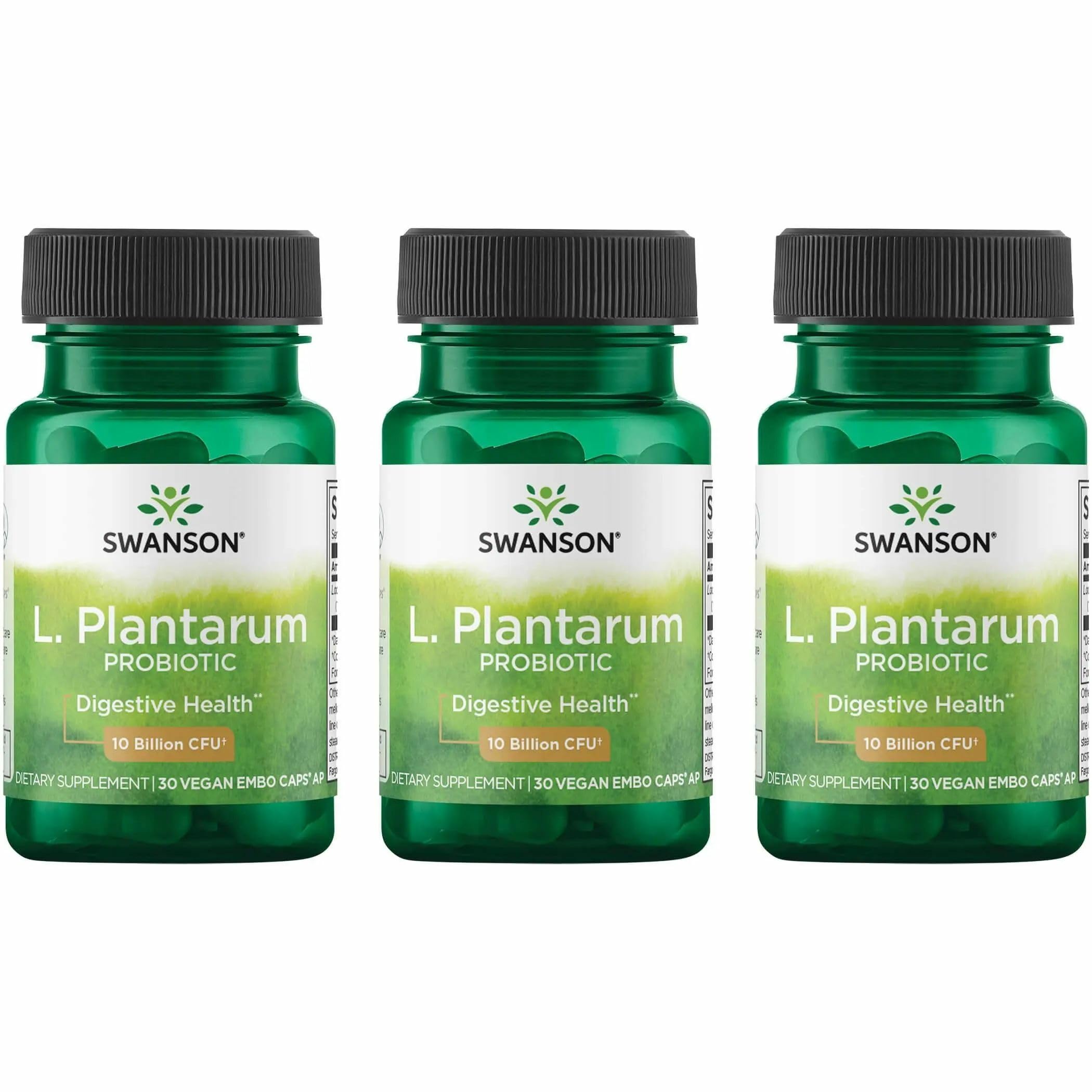 Swanson L. Plantarum, botella frontal, apoyo digestivo suave diario.