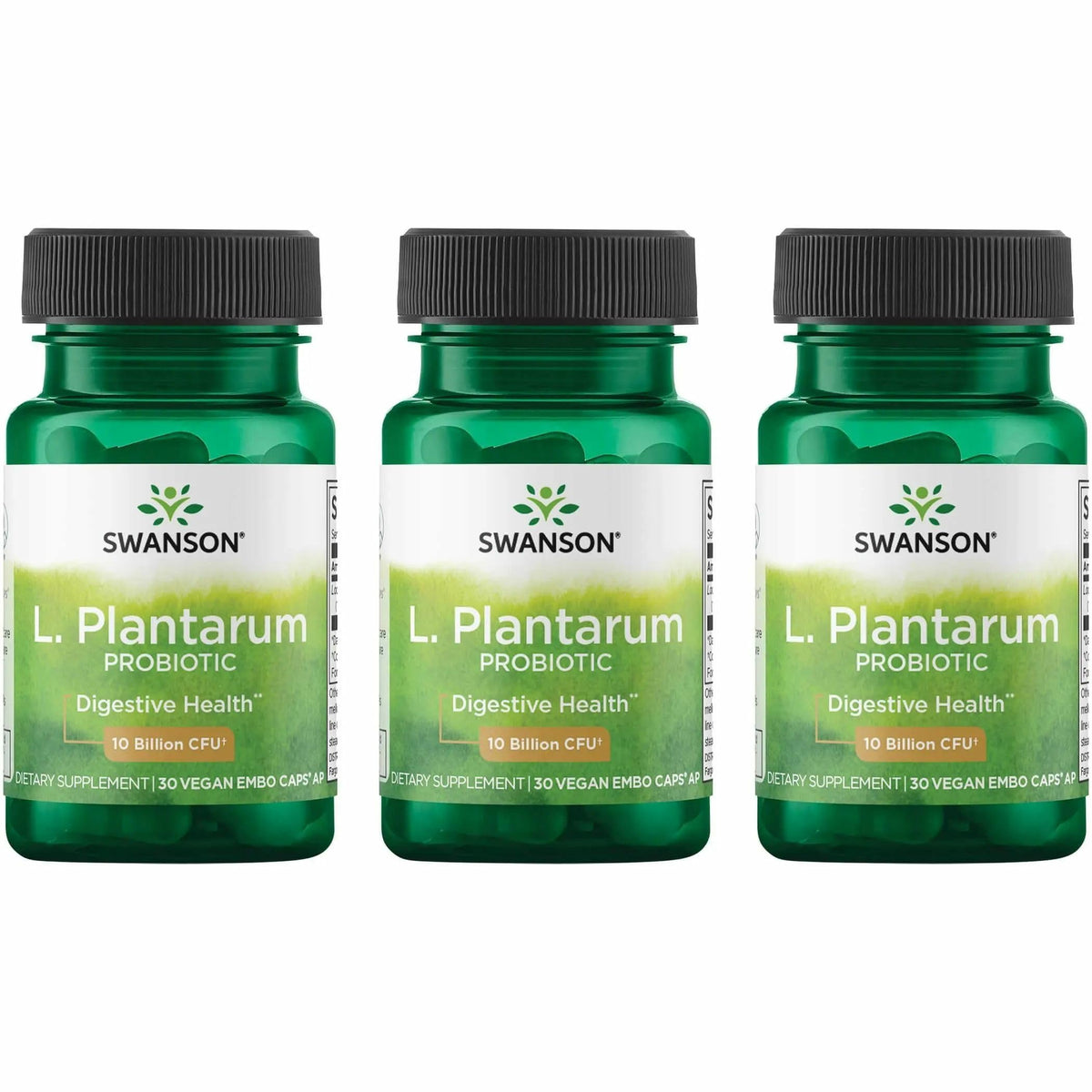 Swanson L. Plantarum, botella frontal, apoyo digestivo suave diario.