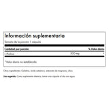 Swanson L-Prolina cápsulas etiqueta: información de calidad y uso diario
