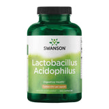 Swanson Lactobacillus Acidophilus botella frontal para apoyo diario de la digestión
