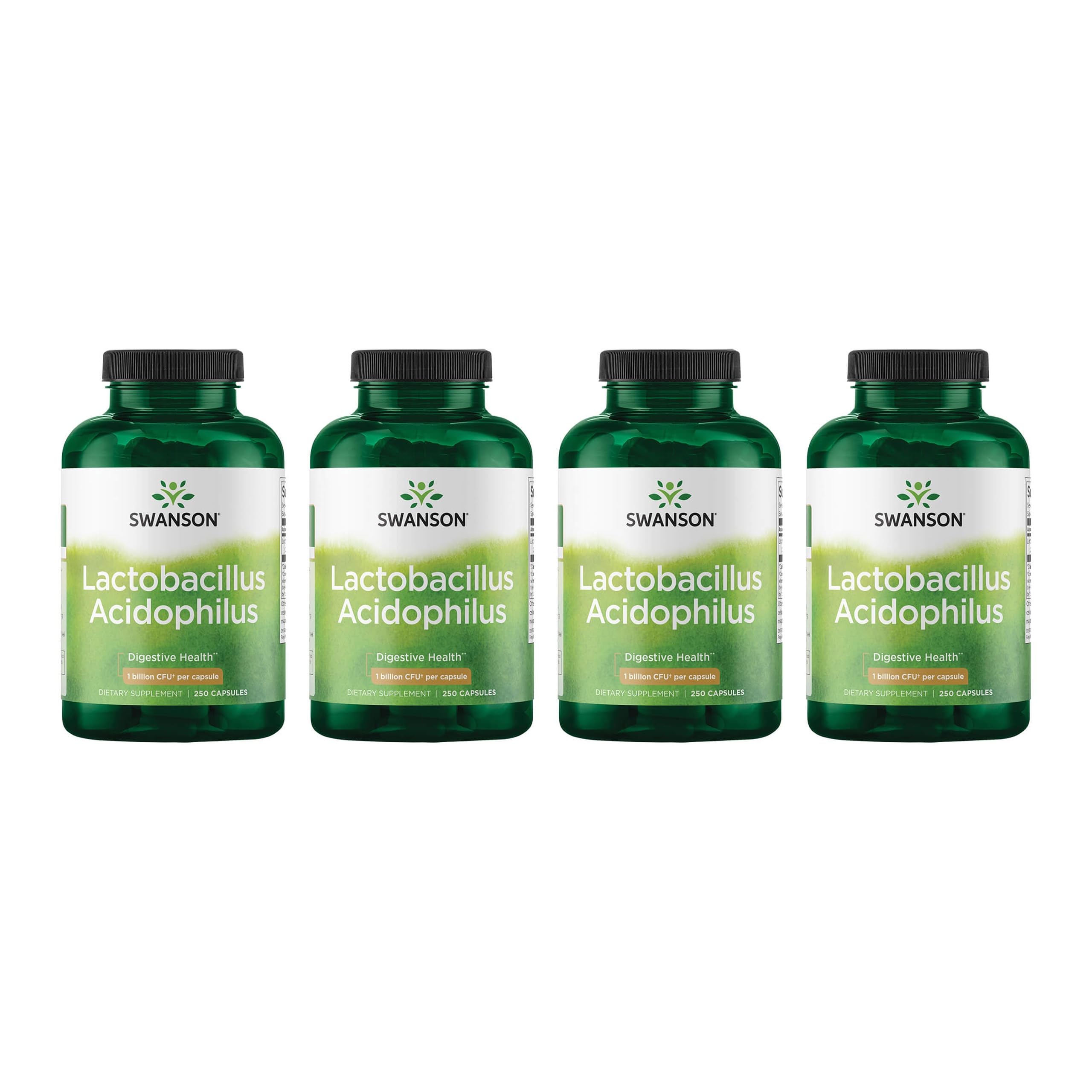 Swanson Lactobacillus Acidophilus cápsulas para apoyo digestivo diario.