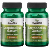 Swanson Lactobacillus Gasseri Probiotico botella con cápsulas para apoyo digestivo.