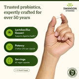 Swanson Lactobacillus Gasseri, etiqueta clara para decisiones informadas.