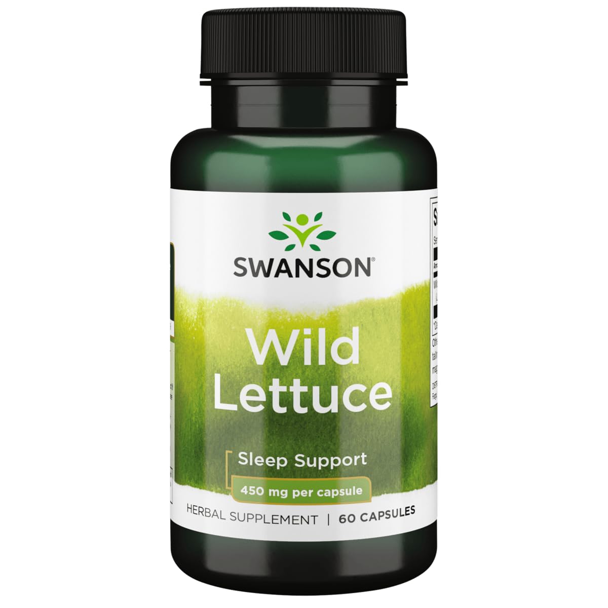 Swanson Lechuga Silvestre 450 mg cápsulas para descanso potencial