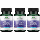 Swanson Lithium Orotate, botella de cápsulas, apoyo para el bienestar emocional diario.