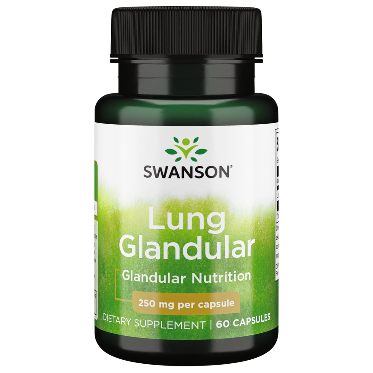Swanson Glándula Pulmonar cápsulas para apoyo diario de bienestar