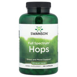 Swanson lúpulo 310 mg, botella de 180 cápsulas para relajación suave.