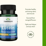 Swanson Luteína 20 mg dosis diaria para fatiga visual