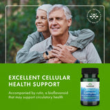 Presentación limpia de Swanson Luteolin Complex en entorno natural.