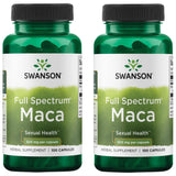 Swanson Maca 500 mg en cápsulas para vitalidad y equilibrio hormonal en la vida diaria