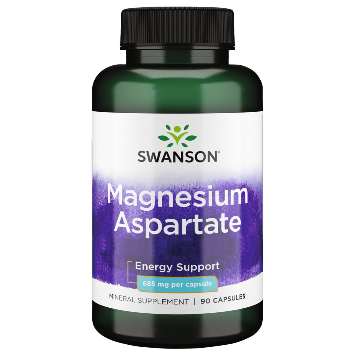 Swanson Magnesio Aspartato 685 mg botella: apoya energía y músculos.