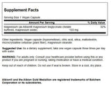 Swanson Albion Magnesio Glicinato, cápsulas en primer plano, posible apoyo muscular