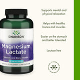 Swanson Magnesio Lactato: dosis diaria para rutina de salud