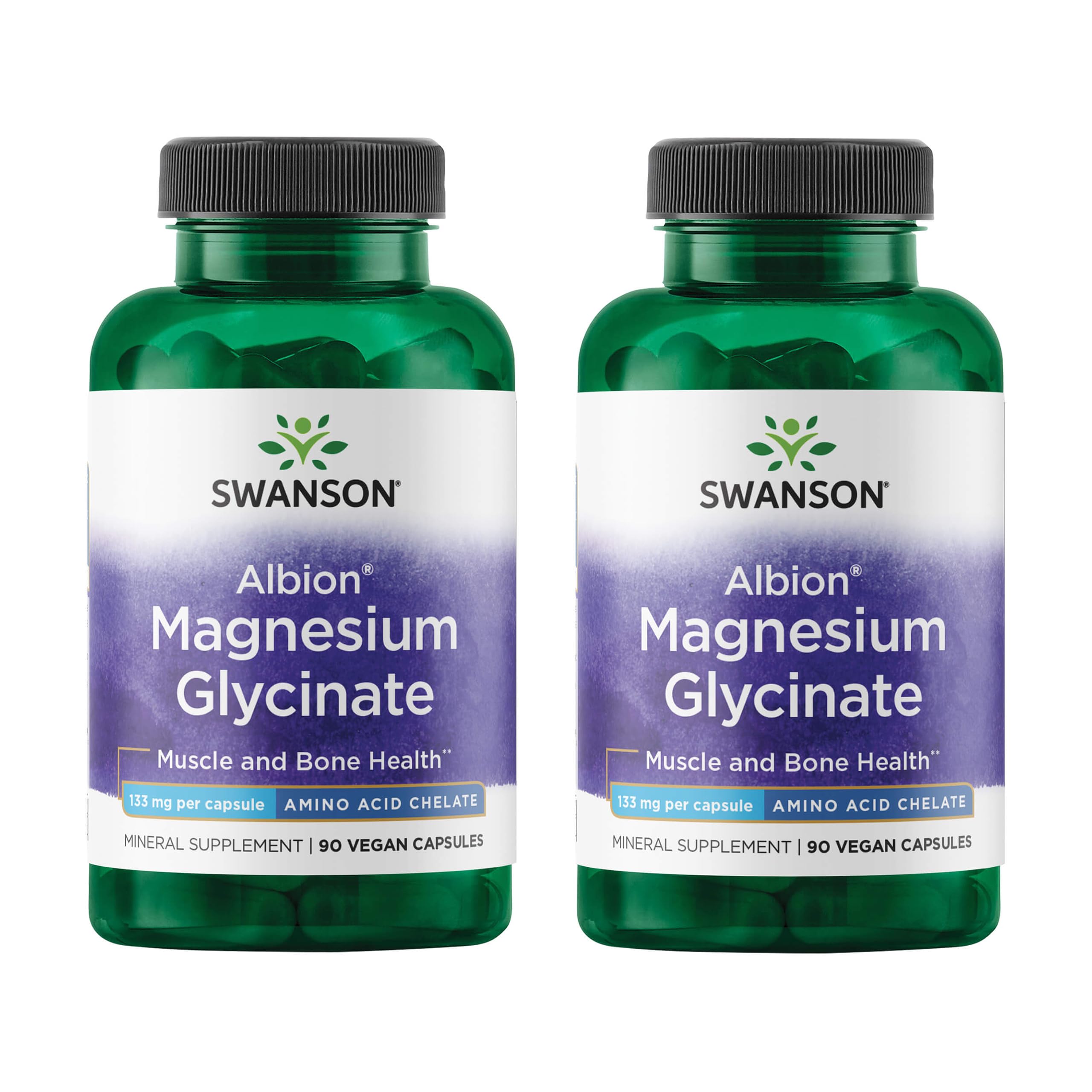 Swanson Magnesio Quelado 133 mg, cápsulas: posible apoyo para la relajación nocturna.