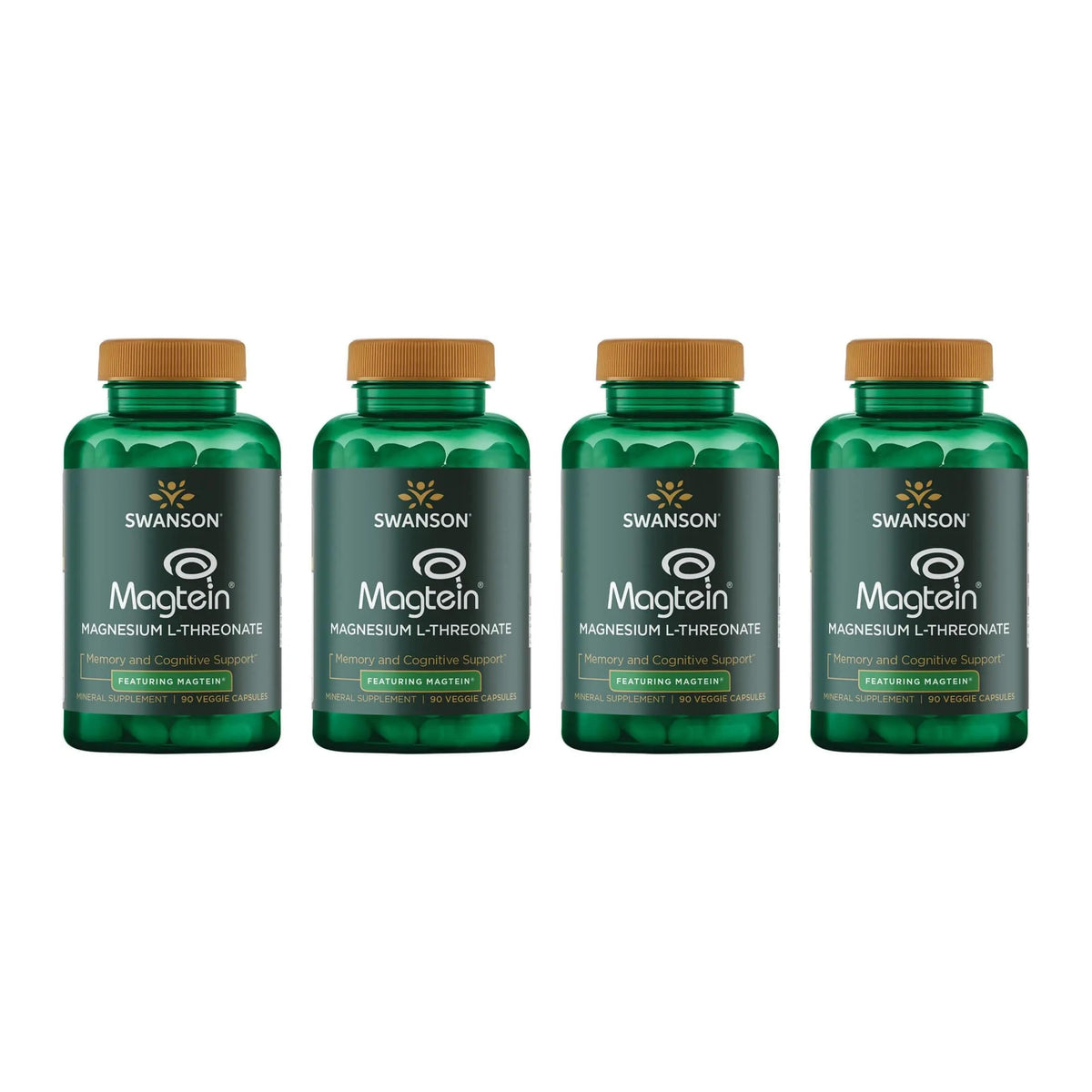 Swanson Magnesium L-Threonate cápsulas veganas para apoyo cognitivo durante la jornada