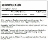 Swanson Magnesium Lactate: absorción suave para estómago sensible.