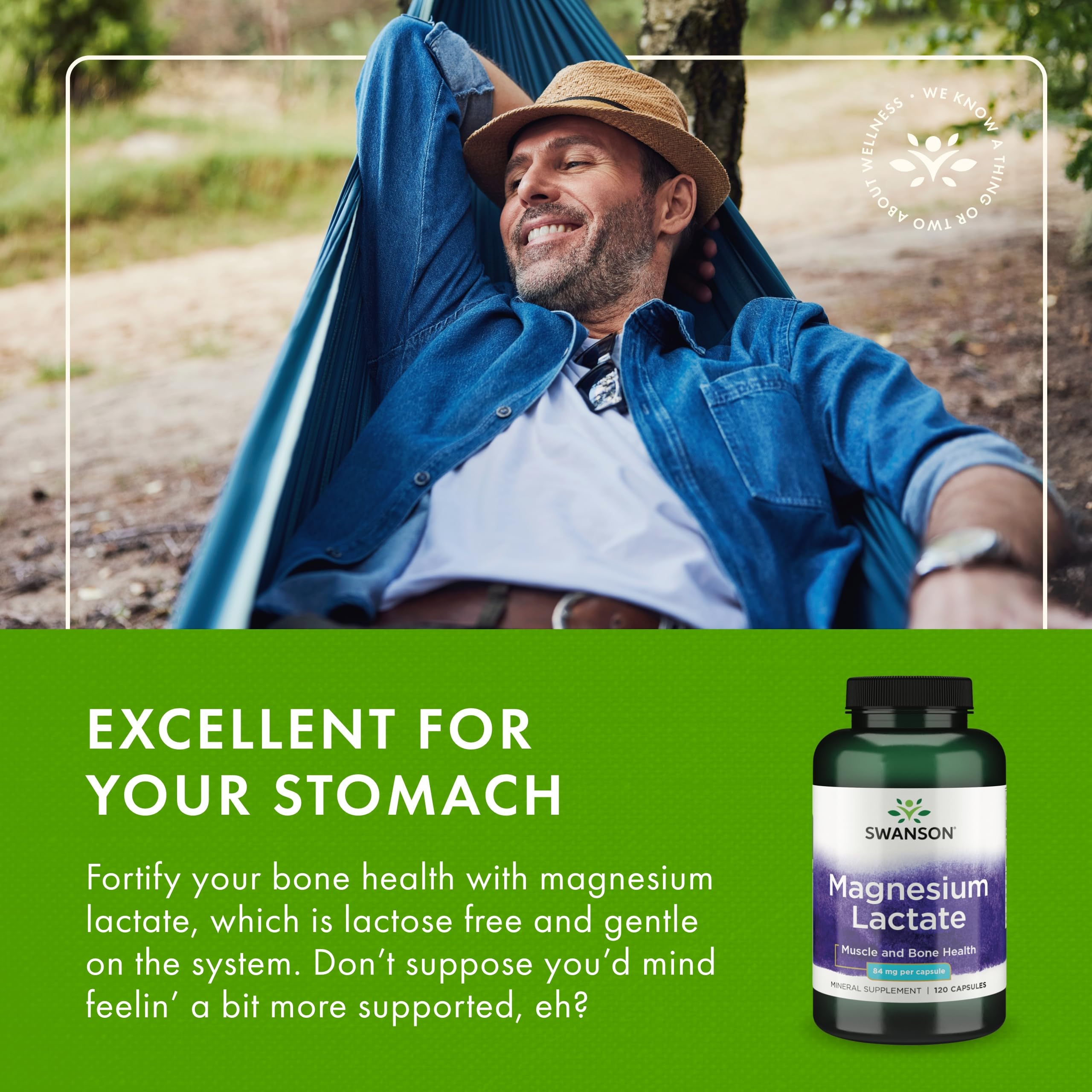 Swanson Magnesium Lactate: pack de 4 unidades para ahorro