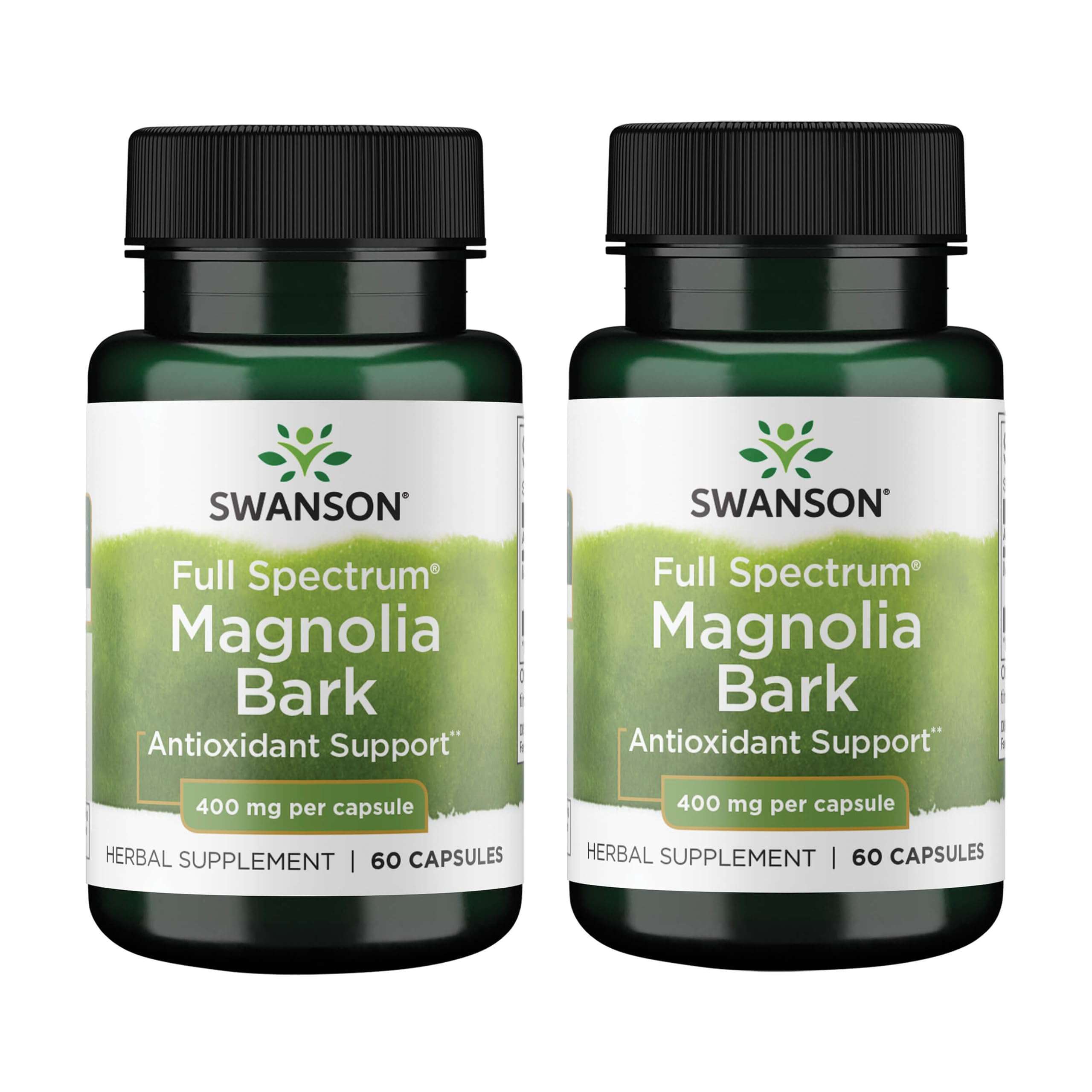 Swanson Magnolia Bark cápsulas 400 mg para apoyo digestivo