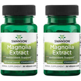 Swanson Magnolia Bark cápsulas en botella para apoyo digestivo y nervioso