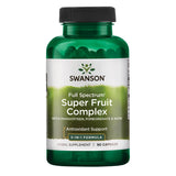 Swanson mangostan granada noni cápsulas, bote frontal, apoyo antioxidante para bienestar diario.