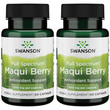 Swanson maqui 400 mg frasco frontal para rutina diaria