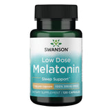 Swanson Melatonina frasco frontal, apoyo al descanso nocturno.