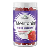 Swanson Melatonina gominolas fresa – caja: solución práctica para rutina nocturna.