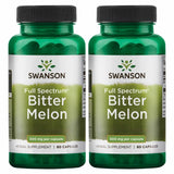 Swanson Melon Amargo cápsulas, frasco de 60, apoyo nutricional diario.