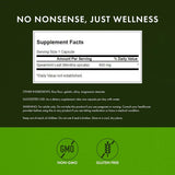 Etiqueta de Swanson Menta Verde Hoja, ingrediente natural para bienestar digestivo.